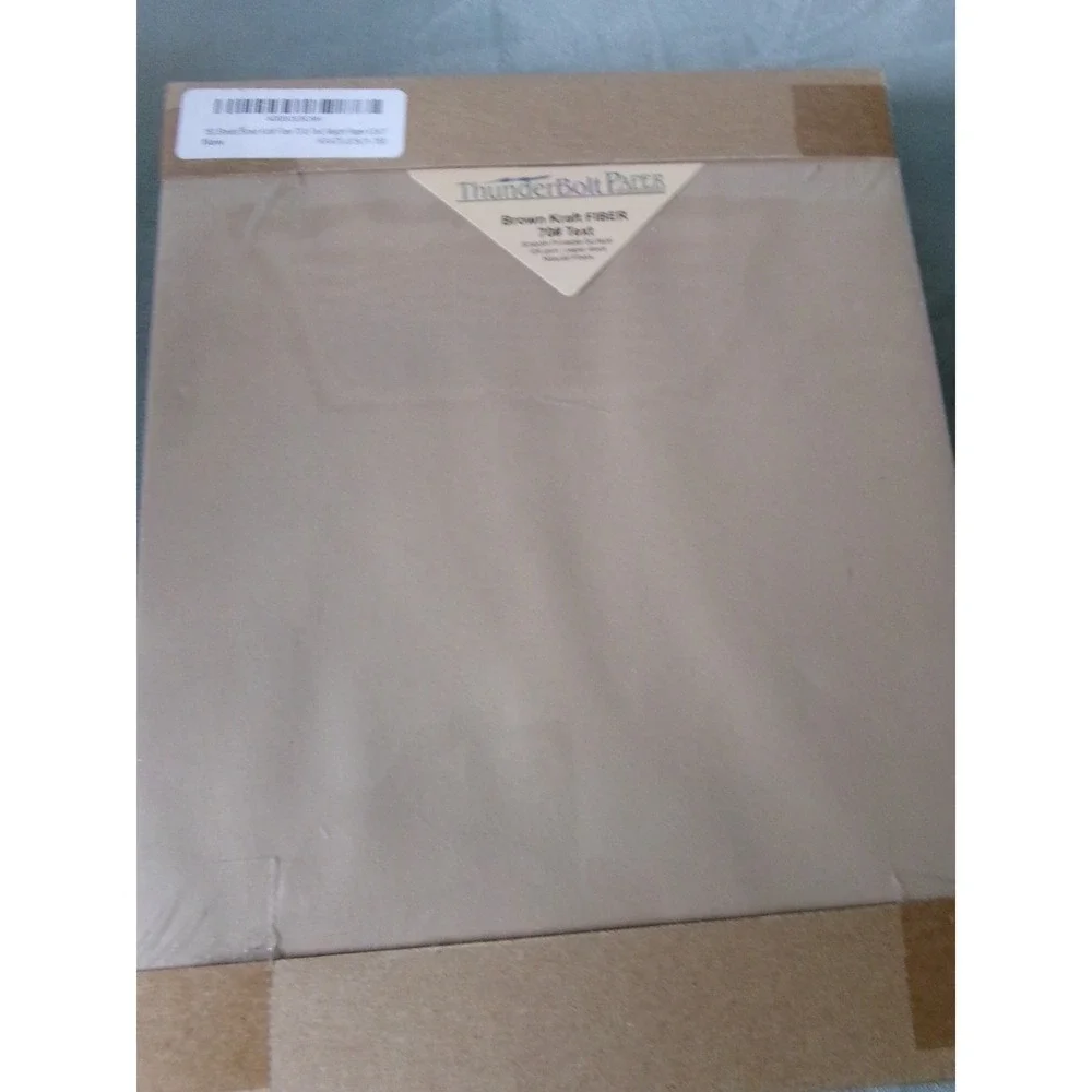 Thunderbolt Paper 150 Brown Kraft Fiber 70# Text 104 gsm 8.5 X 11 (NEW/SEALED) - Picture 2 of 3